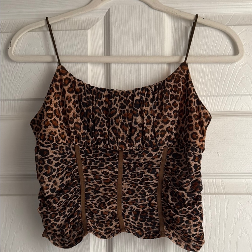 Princess Polly Leopard Print Bustier Tank Top
